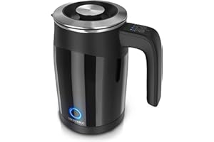 Arendo - Bollitore elettrico da mezzo litro modello Single - Mini bollitore - Capacità 0,5l - 5 livelli di temperatura regolabili - Doppia parete - Maneggevole e compatto - Nero