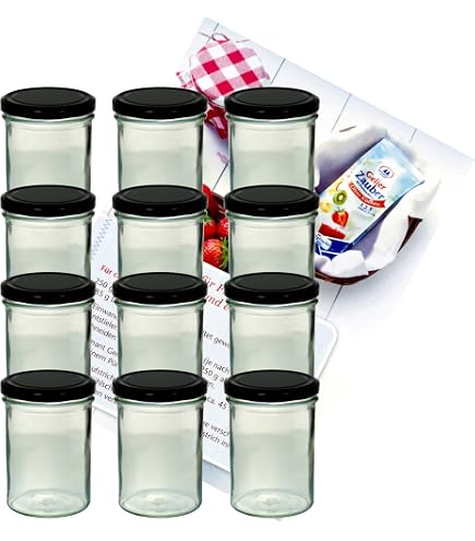 Bocaux En Verre Hermétiques KADAX - 720 Ml - Lot De 24 Avec Couvercles Twist-Off - Pour Conserves, Confitures Et Rangement