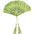 VAPKER 100 Pieces Light Green Color 13cm/5-Inch Silky Handmade Soft Tassels Floss Bookmark Tassels with 2-Inch Cord Loop for Jewelry Making, DIY Projects, Bookmarks