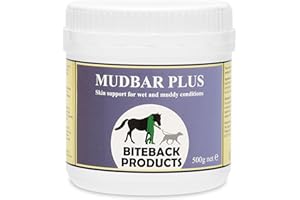 Biteback Products Mudbar Plus Horse Cream - Original Formula - Antibacterial Cream with Silver, Barrier for Muddy & Wet Skin, Antiseptic, Water-Resistant Skin Care - 500g