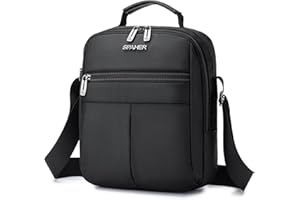 SPAHER Pochette Homme Sacoche Sacs à Main Sac Bandouliere Sac Besace Sac Porte Epaule Homme Sac Poitrine Sac d'épaule Ipad Messager Sac d'affaires Porte-document Crossbody Cadeau