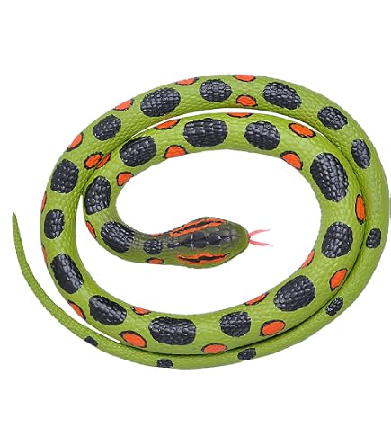 Serpenti Di Gomma Realistici, Giocattoli Di Serpenti Finti, Figurine Di Serpenti Realistici Per Tenere Lontani Gli Uccelli Oggetti Di Scena Per Scherzi Di Serpenti Di Plastica Per Il Pesce Daprile