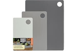 Moritz & Moritz - Set Taglieri Cucina - 3 Tagliere Flessibile da cucina - 3 Misure - Superficie Antiscivolo per Un Taglio Sicuro - Tagliere da Cucina Plastica - Tagliere plastica flessibile
