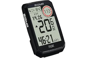 SIGMA ROX 4.0 Endurance Black Sensor Set | GPS inalámbrico Incl. sensores de Velocidad, frecuencia cardíaca y cadencia & OVERCLAMP Butler | 41 h de duración de la batería | Compatible con e-Bike