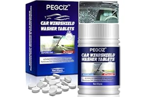 ZOXPM Windscreen Washer Fluid Tablets 50PCS Screen Wash for Cars Glass Concentrated Washer Tablets Solid Car Tablets Glass Solid Wiper Cleaning Tablets for Car Kitchen Window