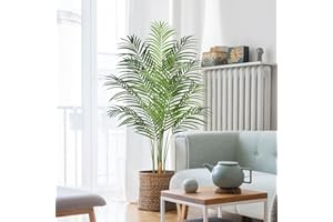 ‎KEEPLUSH Keeplush Künstliche Pflanzen groß 150cm Kunstpflanze im Topf Plastik Künstliche Palme wie echt Fake Pflanzen deko für Wohnzimmer Balkon Schlafzimmer Büro Perfektes Einweihungsgeschenk (1 Pack)