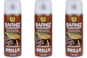 Etrexonline Pintura Spray Multicolor Profesional | 400ml | Adecuado para Metal, Madera & Plástico | Barniz Brillo | Secado Rápido | Paquete de 3