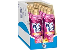 Vernel Aromatherapie Bezaubernde Magnolie Weichspüler (12x32 Waschladungen), langanhaltender Wäscheduft mit ätherischen Ölen für 24/7 Frische, recycelbare Flasche