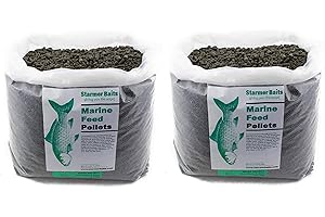 STARMERBAITS 3mm 5mm & 8mm mixed Halibut marine high oil pellets for carp & coarse fishing 400g to 50kg
