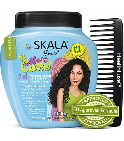 Masque Capillaire Skala Expert Brésil – À La Mangue | 1000 Ml | Régénérant Et Nourrissant | Pour Tous Les Types De Cheveux