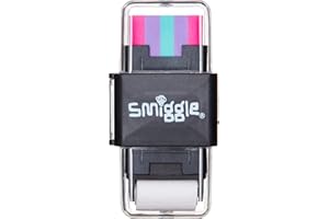 SMIGGLEUK Smiggle Super Cute Eraser Roller & Sharpener Two in One from Maxmilli Gift Collections (Black 2021)