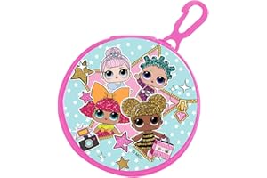 CHARACTEROUTLET LOL Surprise Childrens Character Round Zipped Coin Purse with Key Clip Licensed