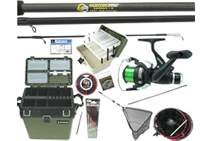 HUNTER PRO STARTER FISHING SET KIT + ALL THE TACKLE YOU NEED TO GO FISHING BEGINNER EXPERT