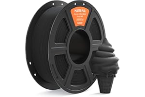 ELEGOO Filamento PLA MATE 1.75 1KG Negro, Filamento para Impresora 3D, Precisión Dimensional +/- 0.02mm, Carrete Filamento 3D, para Mayoría Impresoras 3D