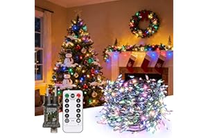 Vankarr Guirlande Lumineuse Sapin de Noël 20M 400LED Guirlande Sapin de Noel Lumineux Led Exterieure Intérieur 8 Modes Etanche Guirlande Décorative pour Sapin Fête