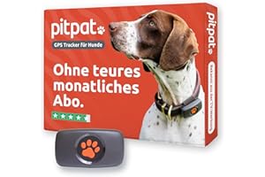 PitPat GPS Tracker für Hunde ohne ABO Gebühren Satellitenortung mit unbegrenzter Reichweite – Haustier Live Aktivitätstracking – Wasserdicht – für alle Hunde geeignet – Passt an jedes Hundehalsband