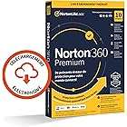 Norton™ 360 Premium 2023 |10 Appareils | 1 An d'Abonnement | Secure VPN - Password Manager - Dark web monitoring| PC/Mac/iOS/
