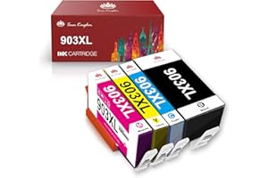 Toner Kingdom 903XL wkłady atramentowe wielopak zamiennik do HP 903XL 903 XL do HP Officejet 6950 HP Officejet Pro 6970 6960 wkłady atramentowe o wysokiej wydajności (czarny, cyjan, magenta, żółty, 4