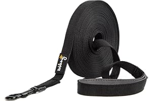 Smycz Rudelkönig dla psów - 5m / 10m / 15m / 20m - Wytrzymała i odporna na warunki atmosferyczne smycz do skutecznego szkolenia psów - z wyściełanym uchwytem