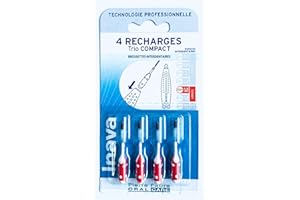 Inava Trio Brossettes 4 Recharges Trio Compact (Rouge, 1,5 mm)