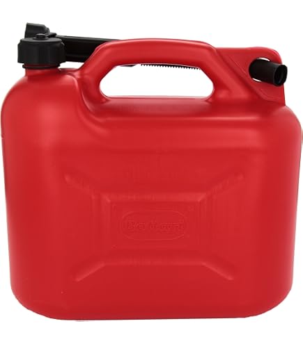 Taniche Carburante Tanica da 5 l, 10 l, 20 l con beccuccio Flessibile - Contenitore per tanica di Benzina in plastica Rossa | Ideale per Lo stoccaggio di gasolio | Comodo e