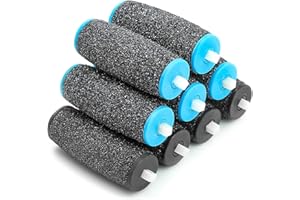 CANVALITE [Set di 9] Ricariche per Testine a Rullo di Ricambio, 2 Tipi di Rugosità, Lima Elettrica, Pietra Pomice Piedi, Ricambi per Lima Piedi, Raspa Piedi