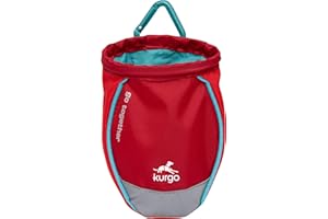 Kurgo Go Stuff-It Futterbeutel, Hält Hunde-Leckerlis frisch, Ideal für Hundetrainings, 11 cm breite Öffnung, Rot