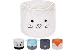 AXHOP cesto ropa sucia, cesto juguetes, cesta de juguetes para niños, ropa y decoración de habitaciones. la mejor canasta de regalo para niños, gatos, perros.