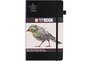 SAKURA szkicownik, 130 x 210 mm, czarny/kremowo-biały czarny