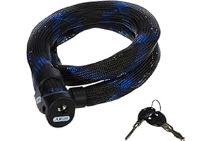 ABUS Serratura a Cavo corazzato Ivera Steel-O-Flex 7200 - Serratura a Cavo in Acciaio con Armatura in Manicotti d'Acciaio - Livello di Sicurezza 7