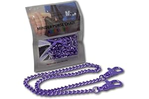 Minder Purse Chain Anti Theft Dipping Snatch Handbag Keys Security Accessory (Purple)