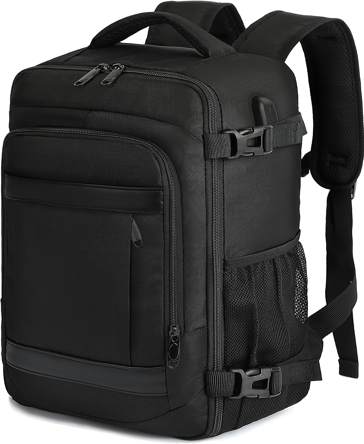 KLOSTAIN Mochila Viaje Cabina Avion 40x20x25 para Ryanair 20L Mochila Cabina Equipaje de Mano Bolso Mochilas Hombre para Portatil Negro