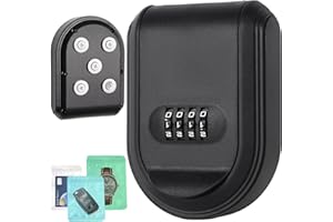 Dayear 2 In 1 Caja de Seguridad para Llaves, Caja Magnética para Llaves,Funda para Llaves de Coche para Viajes al Aire Libre, Key Safe para el Hogar Garaje Escuela/Negro