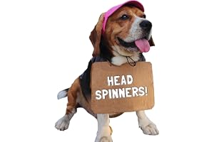 Baseball Cap with Neck Strap for Dogs by Go Bandanas (M, Pink)