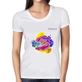 Happy Holi White Small Holi T-Shirt 