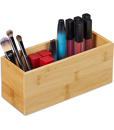 Lade bakjes/organize set - Tidy Smart - 7-delig - bamboe - 40 x 60 cm - opbergsysteem bestellen