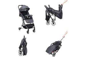 Kidmeister Reisebuggy Reise- Sport C-3D Sportwagen mit Liegefunktion Kinderwagen Jooger Grau ideal für den Urlaub