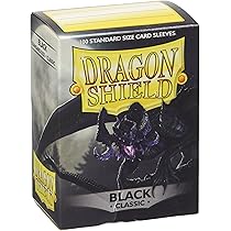 Dragon Shield ART10002 Classic Standard Size Sleeves 100pk-Black