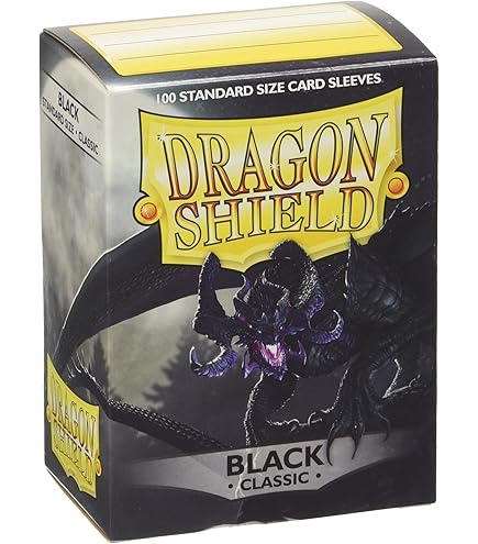 Dragon Shield 100 ct Standard Matte Outer Sleeves Black Individual