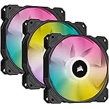 Corsair iCUE SP120 RGB ELITE Performance 120 mm Kit de Trois Ventilateurs avec iCUE Lighting Node CORE (Technologie CORSAIR A