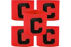 SFBSFL 5PCS Football Captains Armbands,Adjustable Football Band Soccer Captain's Armband For Adult And Youth,Youth Football Sports Children's Big C Armband,Suitable For Youth Football
