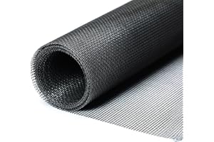 WAIZHIUA 120cm x 250cm Fiberglass Window Screen Mesh – Fine 1.5mm Mesh, UV & Tear-Resistant, Cat-Proof Fly Net for Doors Windows, Easy Cut Flame Retardant