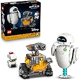 LEGO ǀ Disney ve Pixar WALL-E ve EVE 43279 &ndash; Film Sever Yetişkinler i&ccedil;in Dekoratif ve Koleksiyonluk Animasyon Film Karakterle