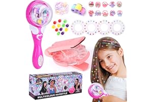 Herefun Hair Bedazzler Kit, 240 Pieces Diamond Hair Gems Shining, Hair Gemstone Styler Gemstones Tool, Bling Styling Tool Hair Stamper
