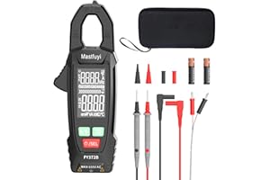 MASTFUYI Multimetro Digitale a Pinza T-RMS 6000 Conteggi, Tester Automatico di Tensione e Ampere con NCV Misura Tensione AC/DC, Corrente AC, Resistenza, Capacità, Frequenza, Continuità, Filo in Tensione