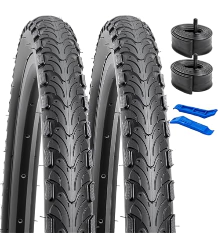 Route 700x25c Kit Pneus Chambres à Air Pour Vélos