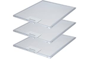 Kenekos - set économique 3x filtres à graisse métalliques pour hotte aspirante 305mm x 267mm. Compatible avec AEG, Whirlpool et autres. Comme pièce de rechange no. 405525042-9