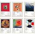 CodersParadise Paper Pack Of 6 - Kanye West Music Album Art Wall Posters 8X12 Inch (A4 Size) Included Glue Dots Wall Decor Posters Wall Art For Bedroom, Living Room, Office