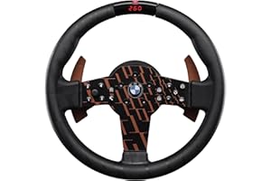 FANATEC Sim Racing CSL Steering Wheel BMW – Rubberised Grip, LED Display, RevStripe, Metal Shifter Paddles – PC, PS5, PS4