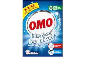 Omo Lessive XXXL avec booster de luminosité 85 lavages 5,1 kg